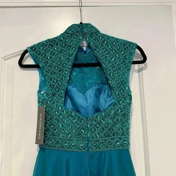 NWT Sherri Hill STUNNING Jade Formal Prom Dress Style #51687 Sz 2 - Picture 9 of 12